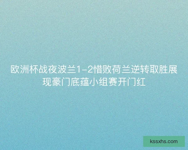 欧洲杯战夜波兰1-2惜败荷兰逆转取胜展现豪门底蕴小组赛开门红 欧洲杯战夜波兰1-2惜败荷兰逆转取胜展现豪门底蕴小组赛开门红